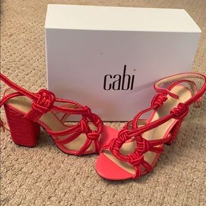 Hibiscus Red Rope Ankle Sandal